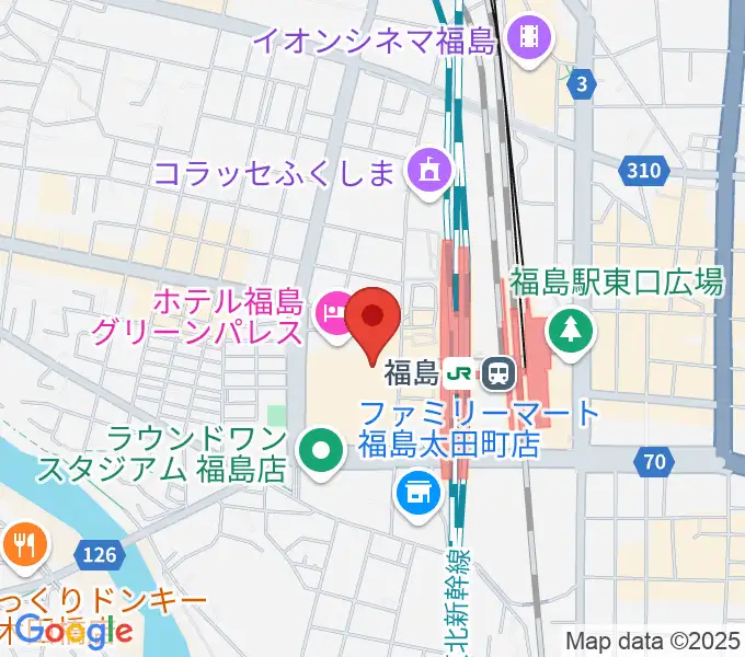 ヨークカルチャーセンター福島の地図