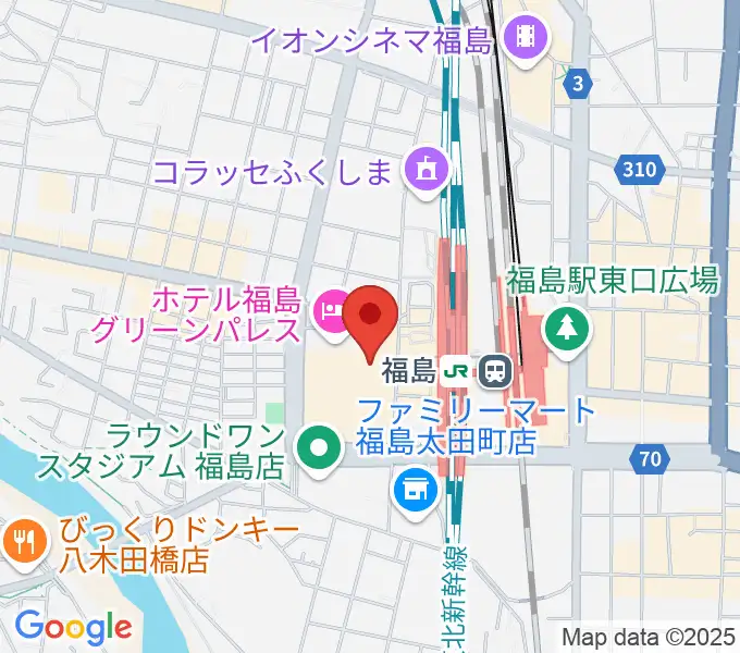 ヨークカルチャーセンター福島の地図