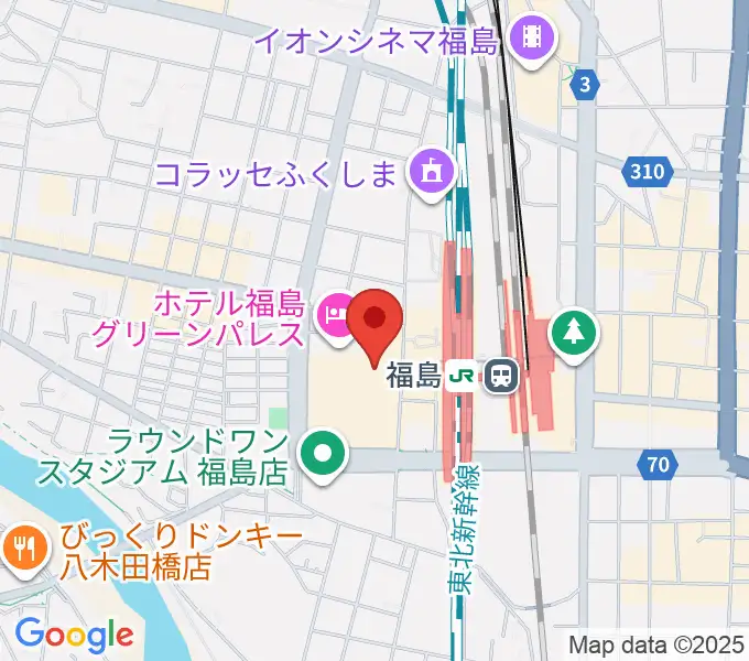 ヨークカルチャーセンター福島の地図