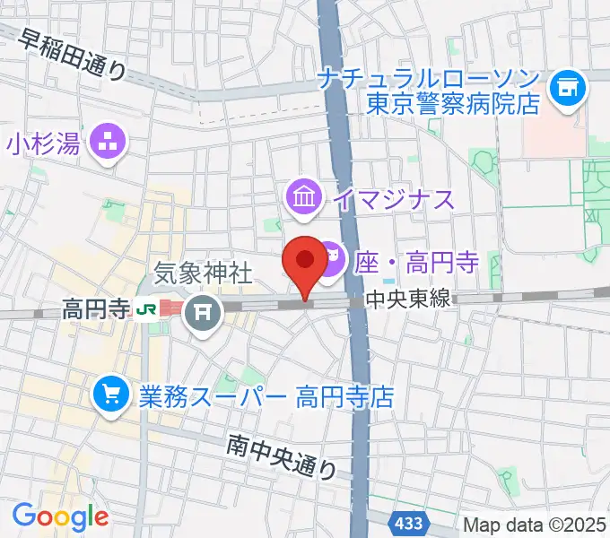 高円寺Mission'sの地図