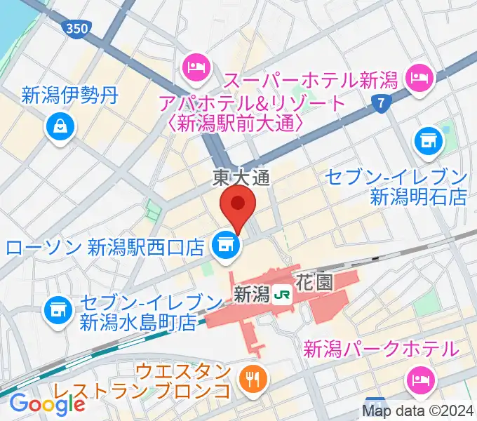 新潟駅前カルチャーセンターの地図