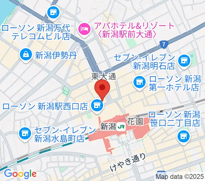 新潟駅前カルチャーセンターの地図