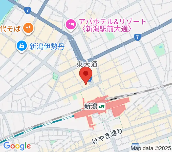新潟駅前カルチャーセンターの地図