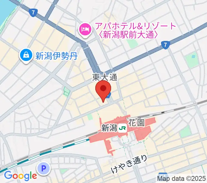 新潟駅前カルチャーセンターの地図