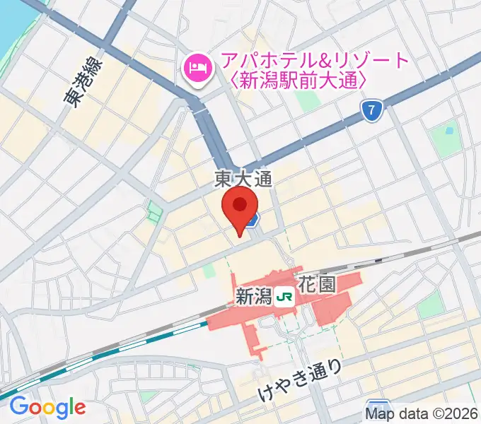 新潟駅前カルチャーセンターの地図