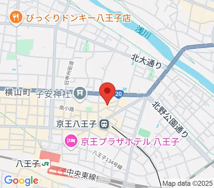 八王子Sophiaの地図