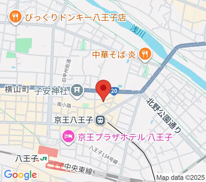 八王子Sophiaの地図