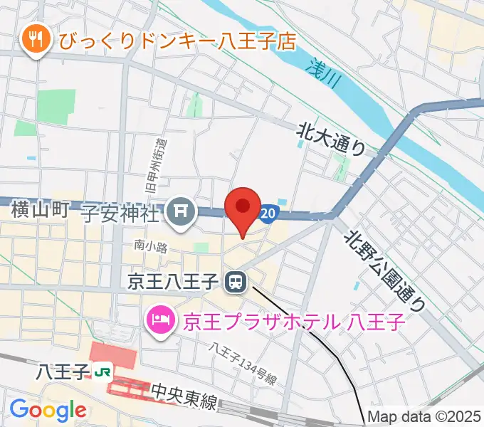 八王子Sophiaの地図