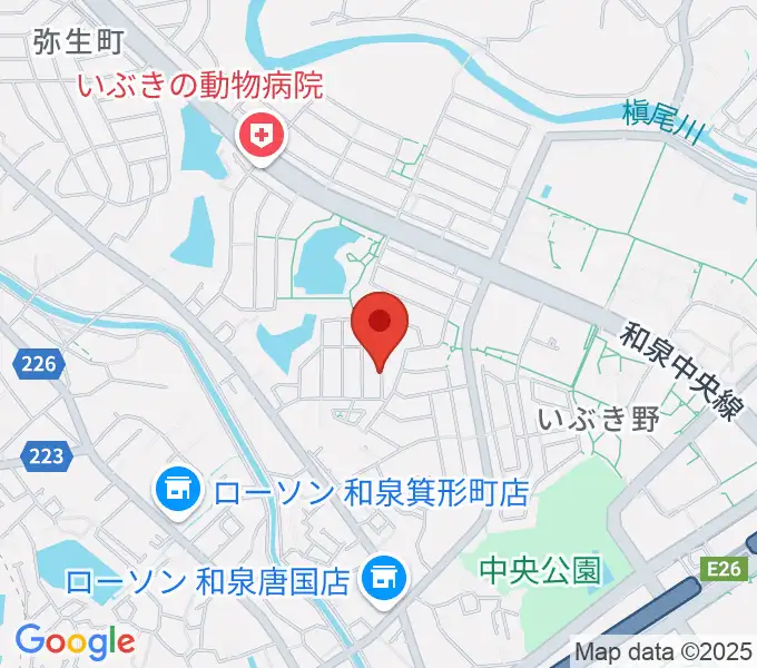 阿部浩二ギター・ウクレレ教室の地図