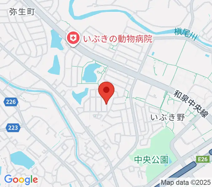 阿部浩二ギター・ウクレレ教室の地図