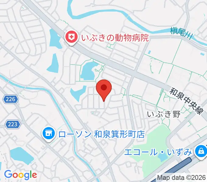 阿部浩二ギター・ウクレレ教室の地図