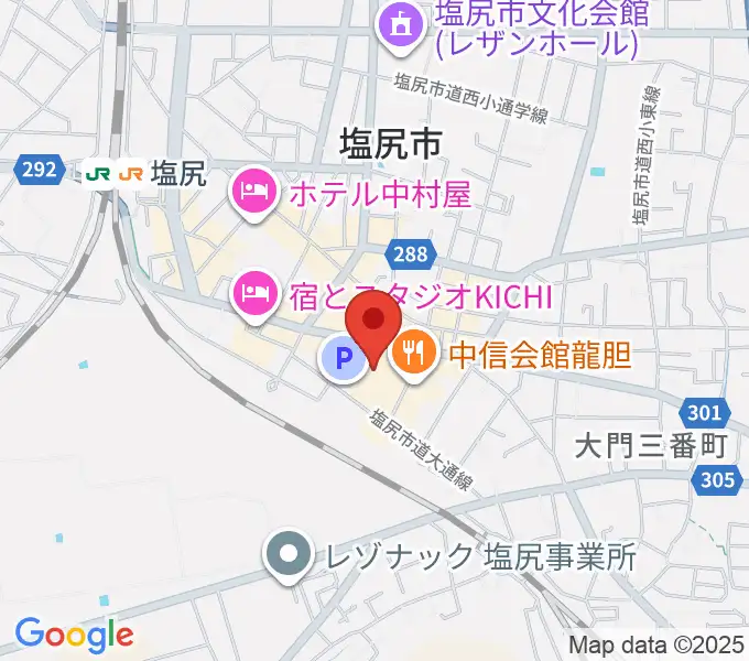 塩尻市民カルチャーセンターの地図