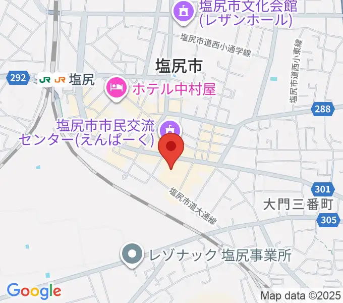 塩尻市民カルチャーセンターの地図