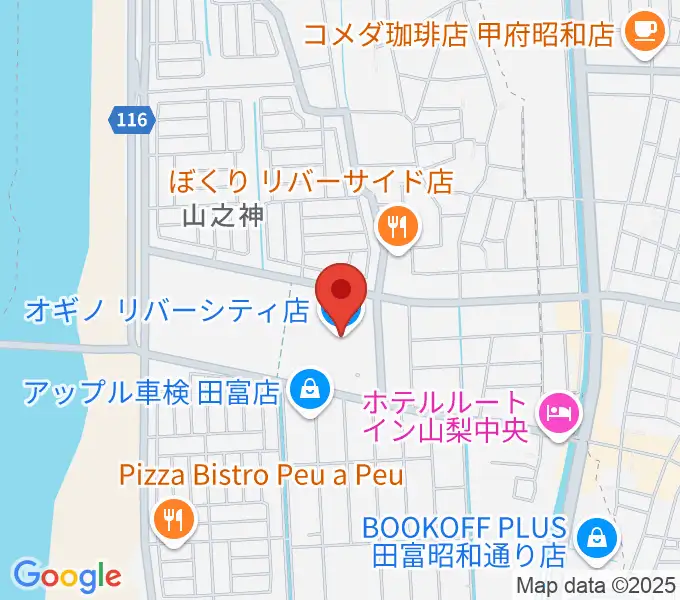 リバーシティーカルチャーセンターの地図