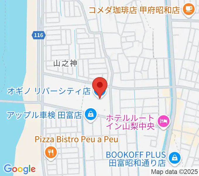 リバーシティーカルチャーセンターの地図
