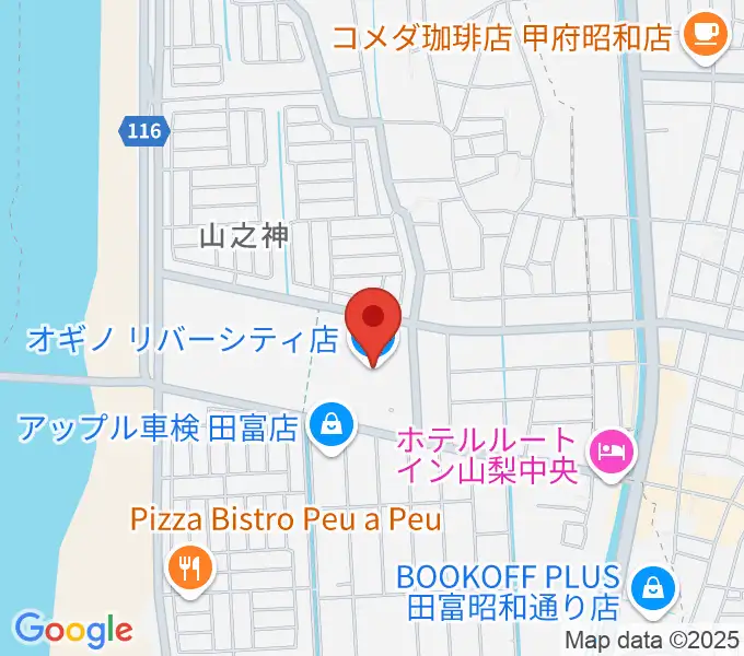 リバーシティーカルチャーセンターの地図