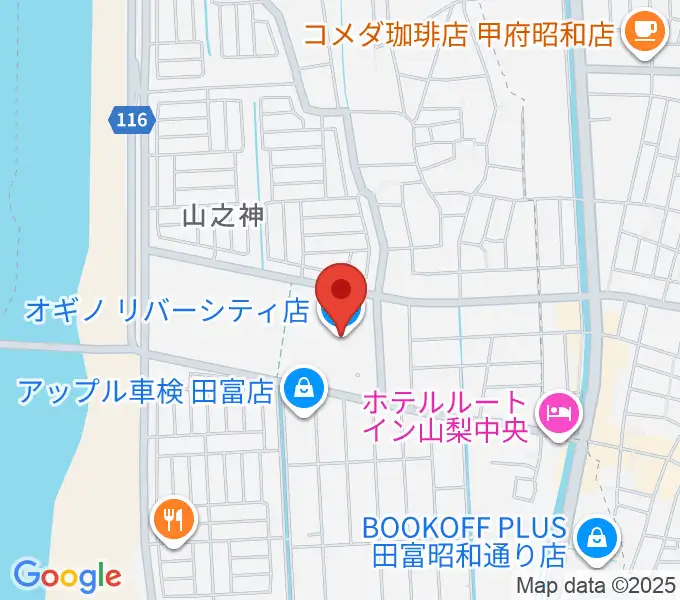 リバーシティーカルチャーセンターの地図