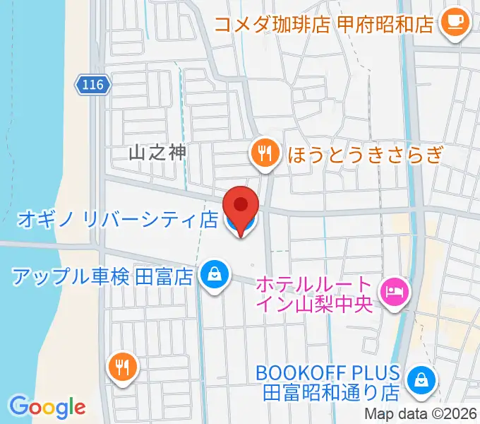 リバーシティーカルチャーセンターの地図