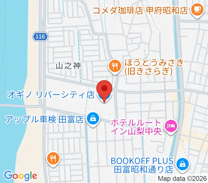 リバーシティーカルチャーセンターの地図