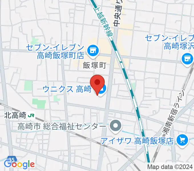 高崎カルチャーセンターの地図