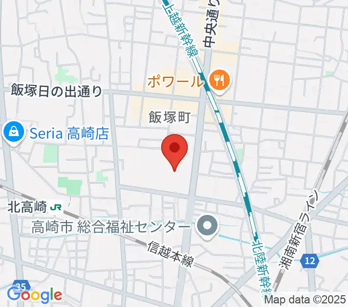 高崎カルチャーセンターの地図