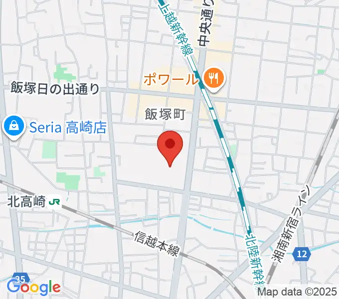 高崎カルチャーセンターの地図