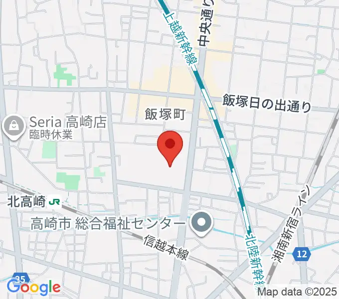 高崎カルチャーセンターの地図