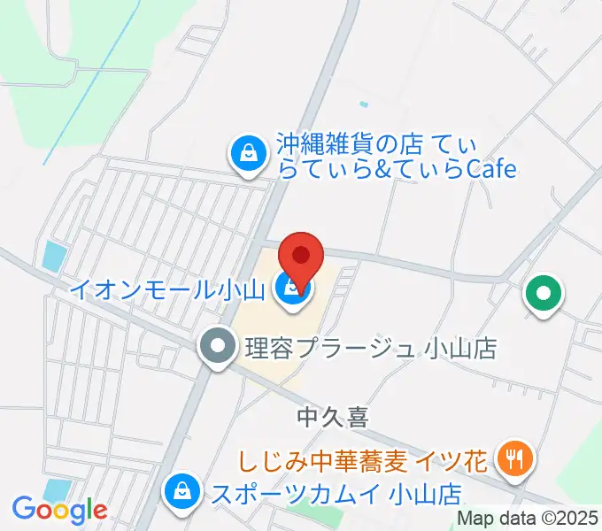 小山カルチャーセンターの地図