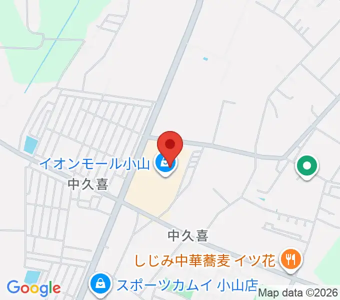 小山カルチャーセンターの地図