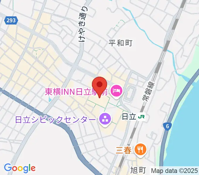 日立カルチャープラザの地図