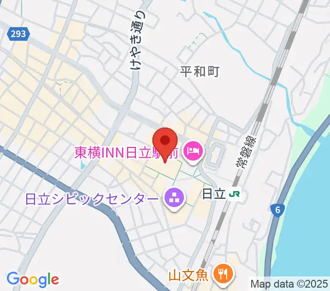 日立カルチャープラザの地図