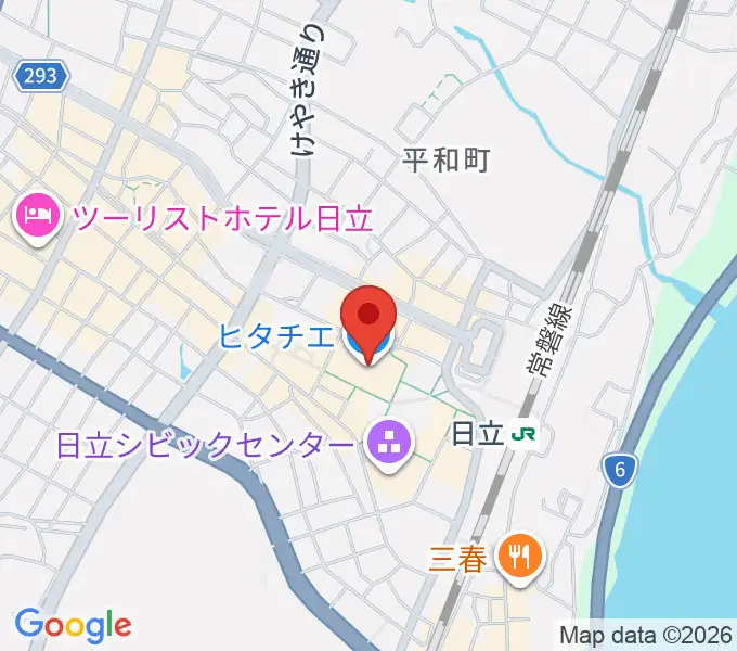 日立カルチャープラザの地図
