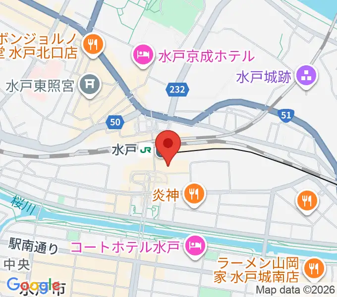 エクセルカルチャーセンターの地図