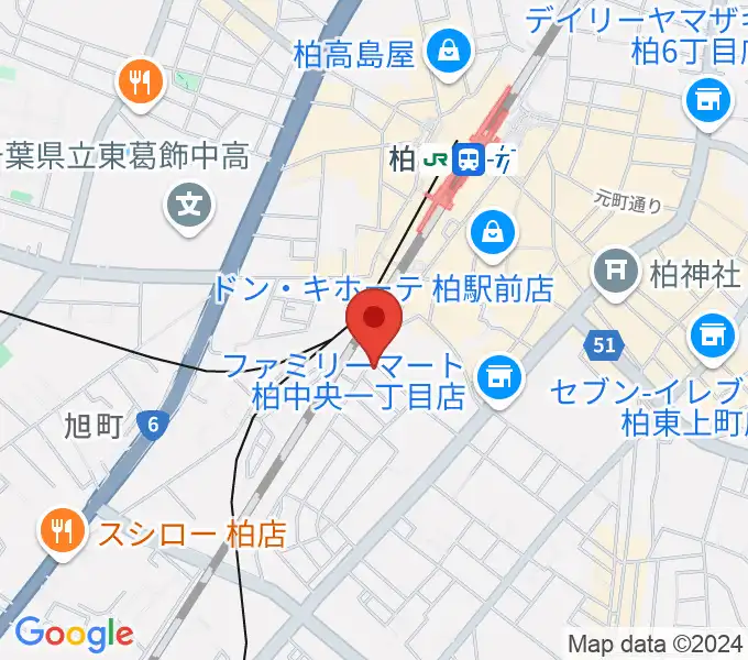 メアボイストレーニング柏の地図