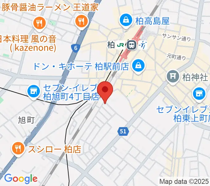 メアボイストレーニング柏の地図