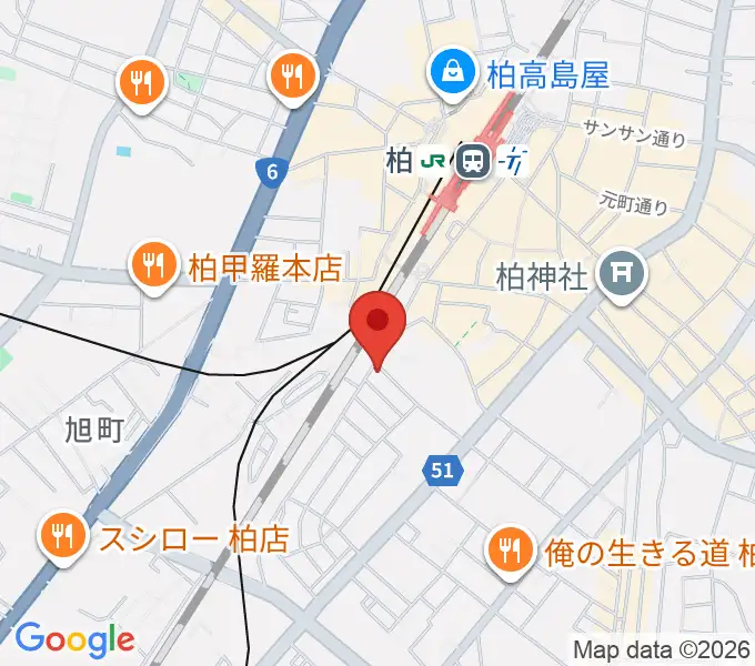 メアボイストレーニング柏の地図