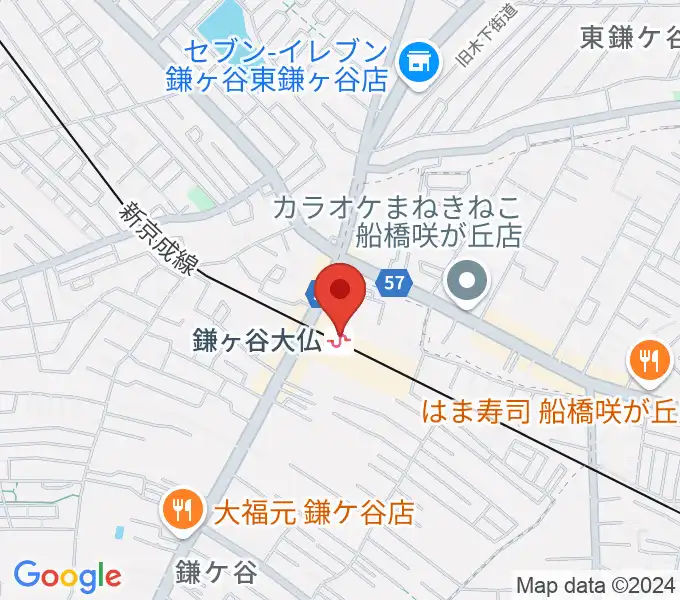 鎌ケ谷カルチャーセンターの地図