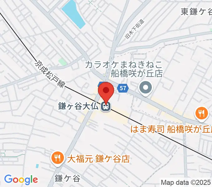 鎌ケ谷カルチャーセンターの地図