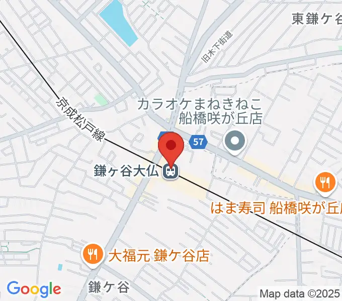 鎌ケ谷カルチャーセンターの地図