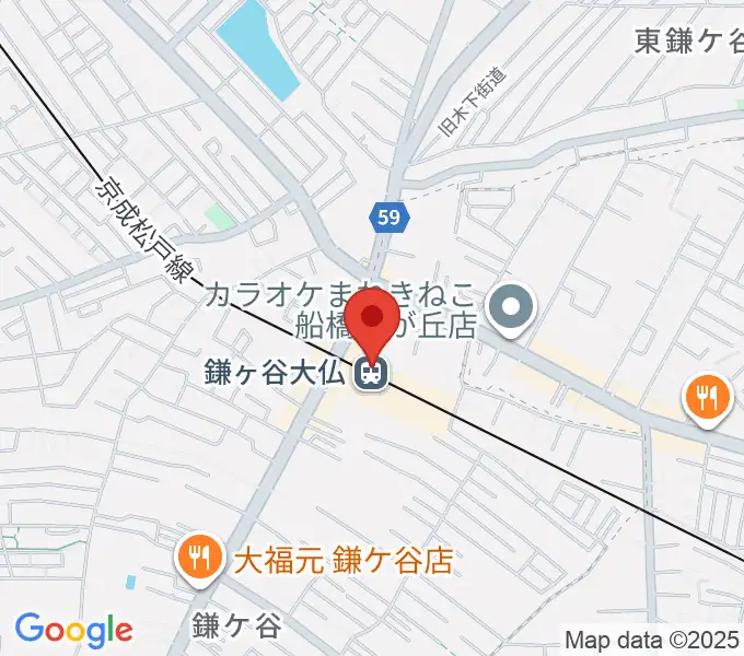 鎌ケ谷カルチャーセンターの地図