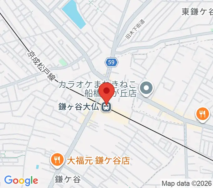 鎌ケ谷カルチャーセンターの地図