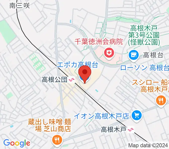 高根台カルチャーセンターの地図