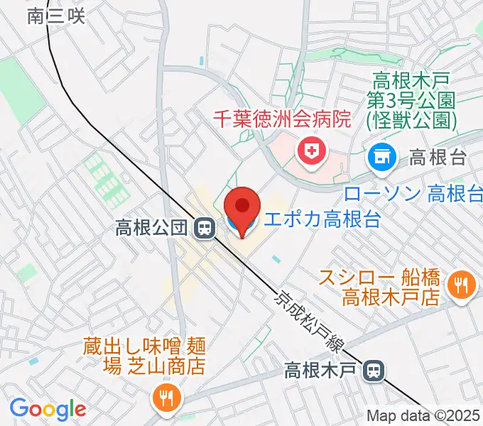 高根台カルチャーセンターの地図