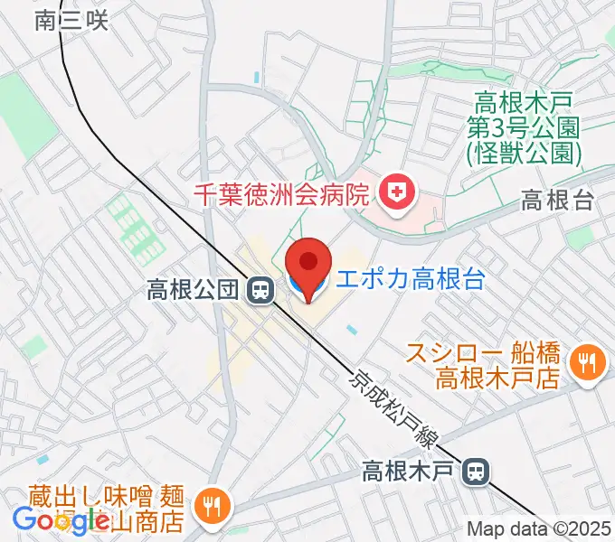 高根台カルチャーセンターの地図
