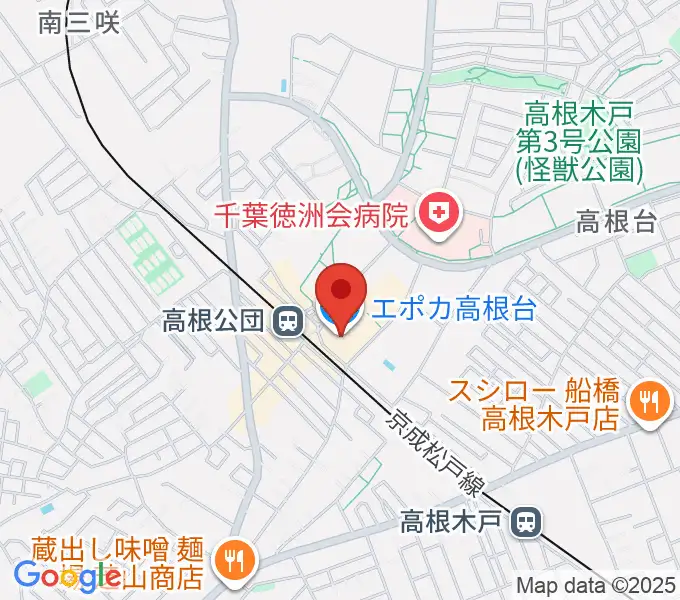 高根台カルチャーセンターの地図