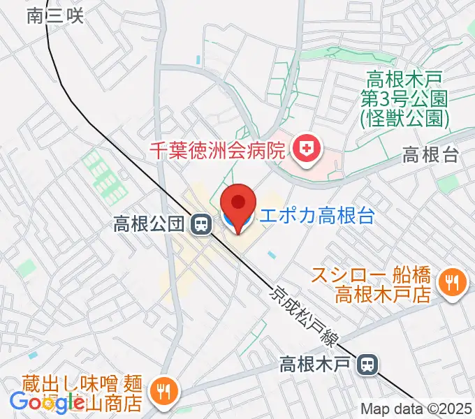 高根台カルチャーセンターの地図