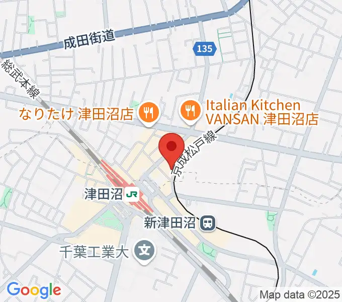 津田沼カルチャーセンターの地図