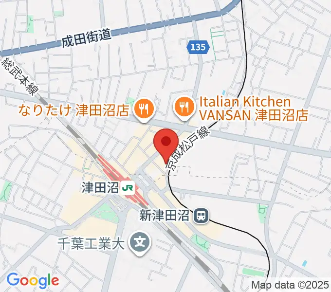 津田沼カルチャーセンターの地図