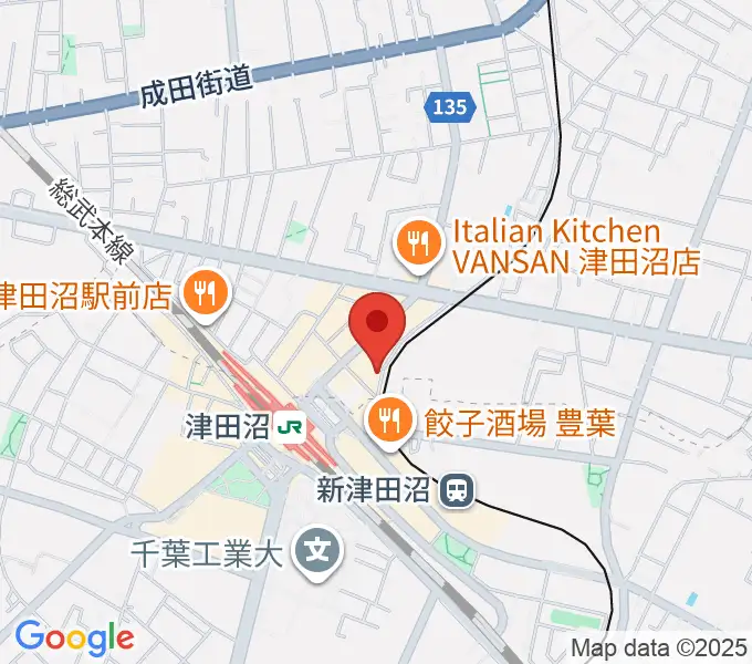 津田沼カルチャーセンターの地図