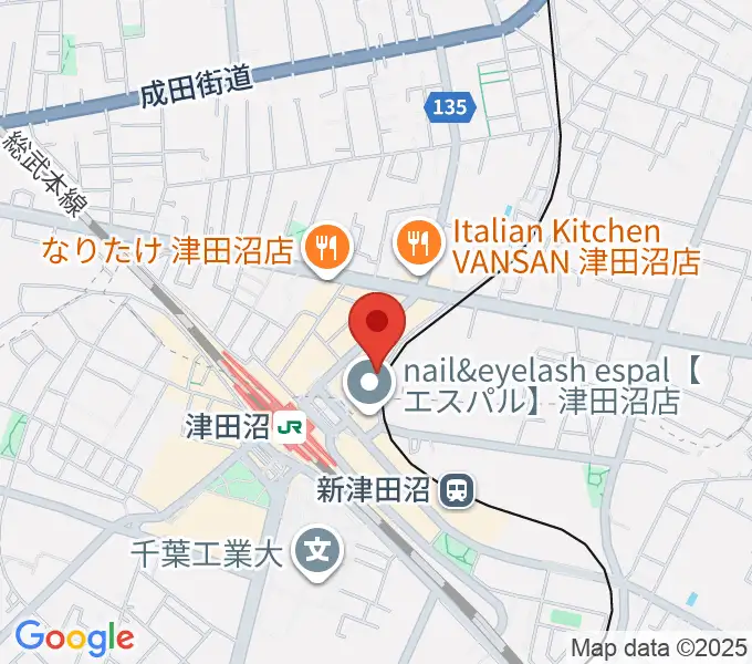 津田沼カルチャーセンターの地図